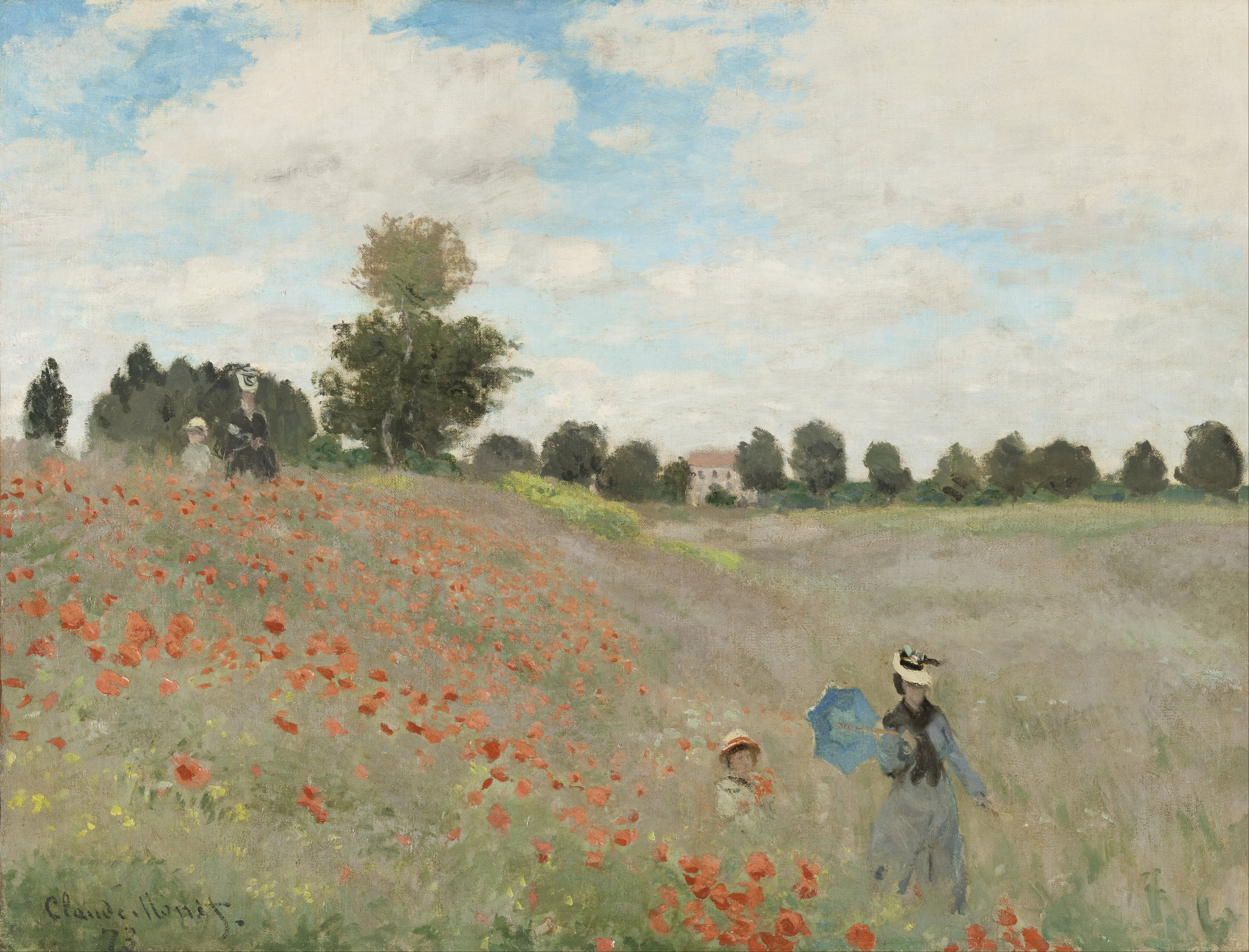 Poppy Field, Argenteuil by Claude Monet